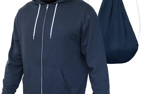 2-In-1 Reversible Backpack Hoodie (As Seen on SHARK TANK) Unisex Full-Zip Hero Hoodie Lite