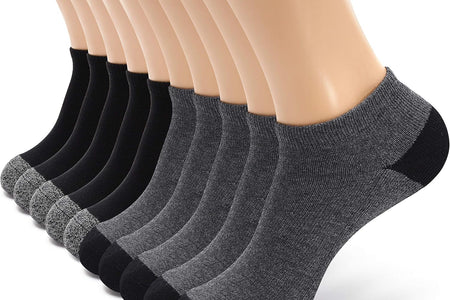 10/20/600 Pairs Cotton/Poly Slim Fit or Cushion Low Cut Ankle Socks for Men/Women Wholesale Bulk Packs